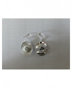 LE 0080 Boucles d'oreilles Shiva Oeil Argent 2