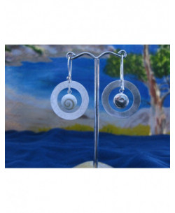LE 0082 Pendientes Shiva Ojo Plata