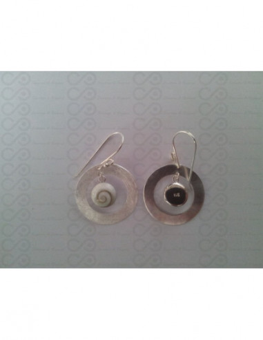 LE 0082 Ohrringe Shiva Auge Silber