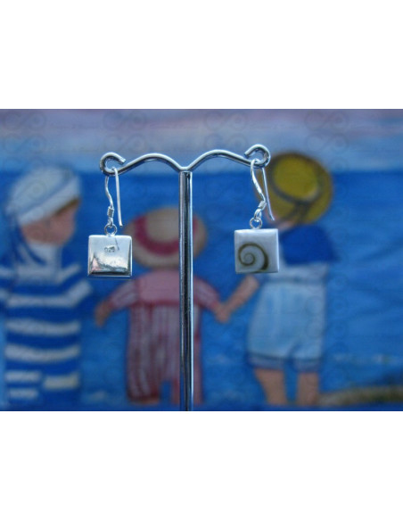 LE 0085 Pendientes Shiva Ojo Plata