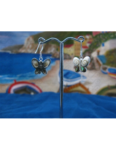 LE 0086gr Earrings Shiva Eye Shell Silver