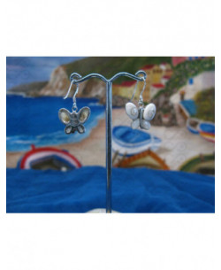 LE 0086ma Boucles d'oreilles Shiva Oeil Argent