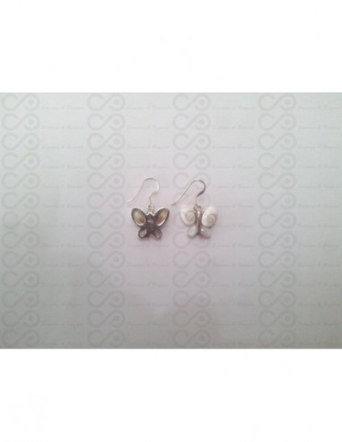 LE 0086ma Boucles d'oreilles Shiva Oeil Argent