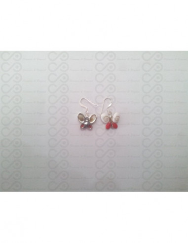 LE 0086re Boucles d'oreilles Shiva Oeil Argent