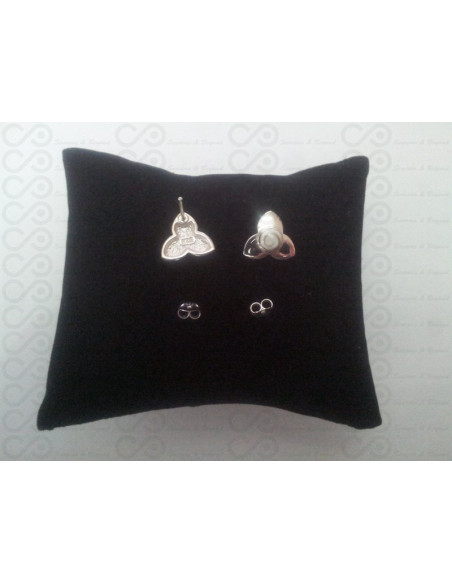 LE 0092s Boucles d'oreilles Shiva Oeil Argent