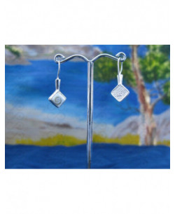 LE 0094 Pendientes Shiva Ojo Plata