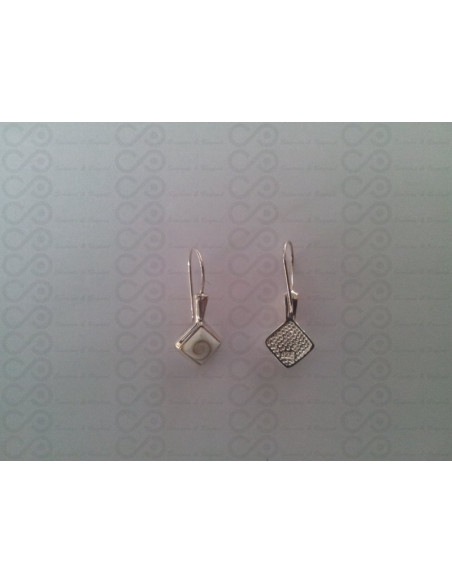 LE 0094 Boucles d'oreilles Shiva Oeil Argent