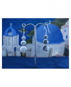 LE 0096 Ohrringe Shiva Auge Silber