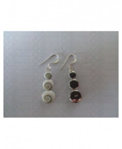 LE 0096 Orecchini in Argento con Occhio di Shiva 2