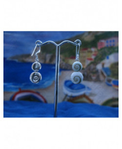 LE 0097 Orecchini in Argento con Occhio di Shiva