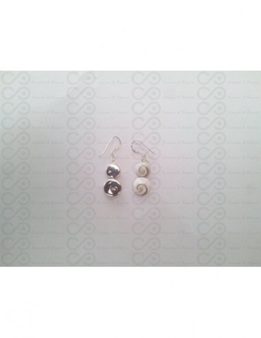 LE 0097 Ohrringe Shiva Auge Silber