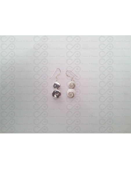 LE 0097 Ohrringe Shiva Auge Silber