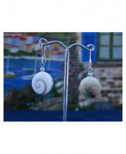 LE 0101 Ohrringe Shiva Auge Silber