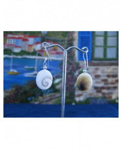 LE 0102 Pendientes Shiva Ojo Plata