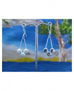 LE 0103 Ohrringe Shiva Auge Silber