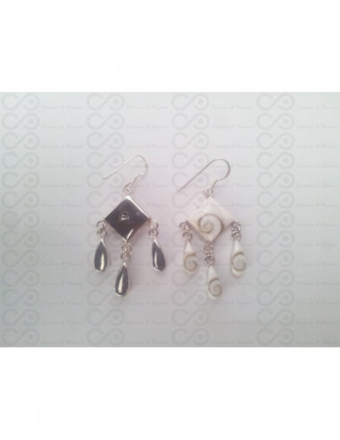 LE 0106 Orecchini in Argento con Occhio di Shiva