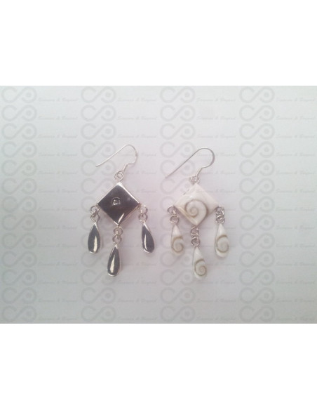 LE 0106 Orecchini in Argento con Occhio di Shiva