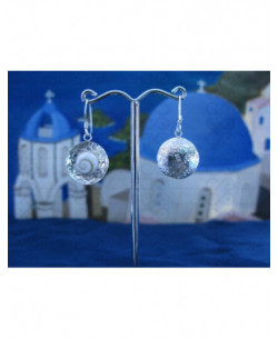 LE 0109 Pendientes Shiva Ojo Plata