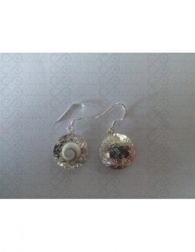 LE 0109 Boucles d'oreilles Shiva Oeil Argent