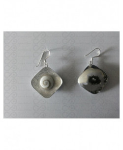 LE 0110ro Pendientes Shiva Ojo Plata 2