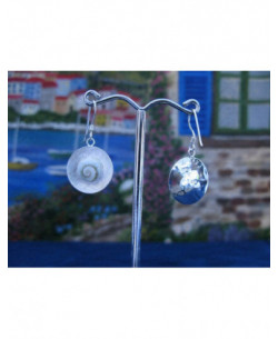 LE 0111 Ohrringe Shiva Auge Silber