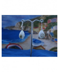 LE 0118 Pendientes Shiva Ojo Plata