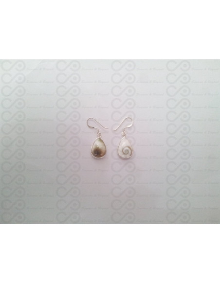 LE 0118 Boucles d'oreilles Shiva Oeil Argent
