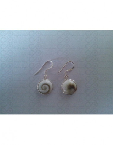 LE 0119 Boucles d'oreilles Shiva Oeil Argent