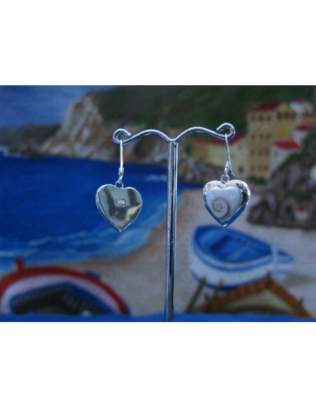 LE 0123 Boucles d'oreilles Shiva Oeil Argent