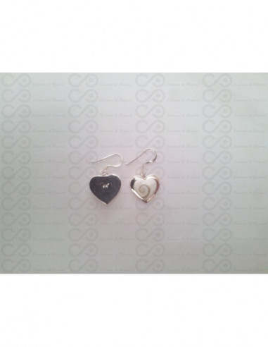 LE 0123 Boucles d'oreilles Shiva Oeil Argent