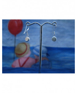 LE 0124 Pendientes Shiva Ojo Plata