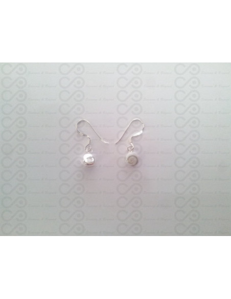 LE 0124 Boucles d'oreilles Shiva Oeil Argent