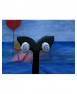 LE 0127s Pendientes Shiva Ojo Plata