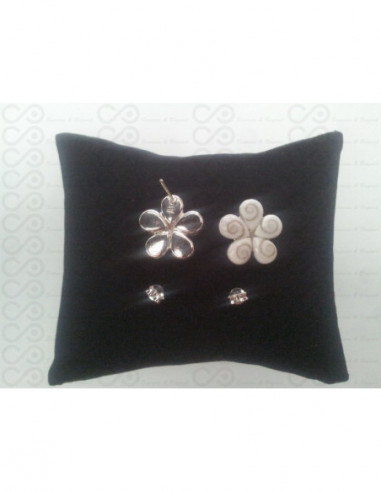 LE 0130s Boucles d'oreilles Shiva Oeil Argent