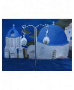 LE 0132 Boucles d'oreilles Shiva Oeil Argent