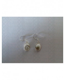 LE 0132 Boucles d'oreilles Shiva Oeil Argent 2