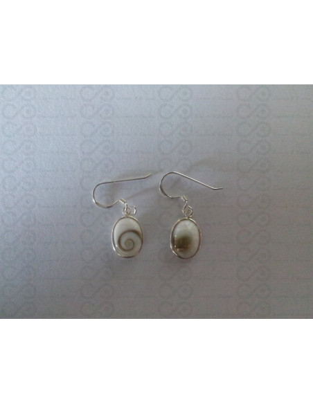 LE 0132 Orecchini in Argento con Occhio di Shiva