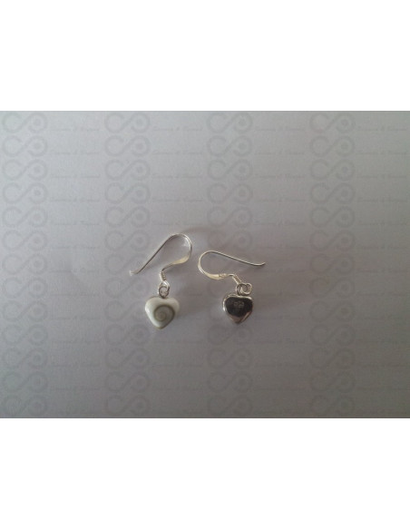 LE 0138 Earrings Shiva Eye Shell Silver