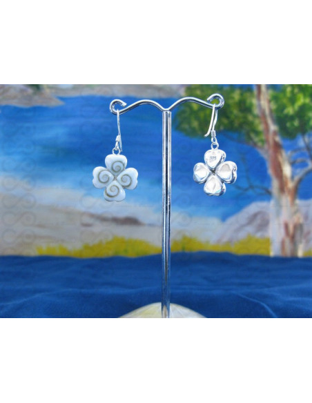 LE 0140 Pendientes Shiva Ojo Plata