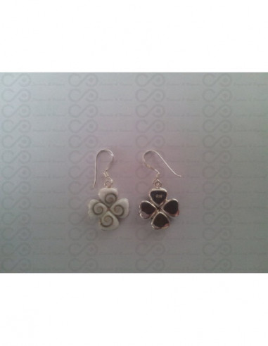 LE 0140 Pendientes Shiva Ojo Plata