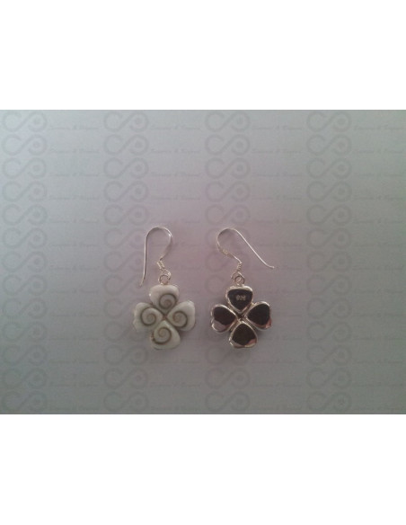 LE 0140 Pendientes Shiva Ojo Plata