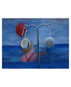 LE 0142 Pendientes Shiva Ojo Plata