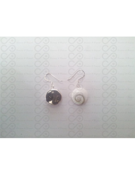 LE 0142 Pendientes Shiva Ojo Plata