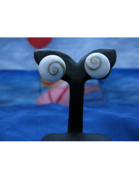 LE 0142s Pendientes Shiva Ojo Plata