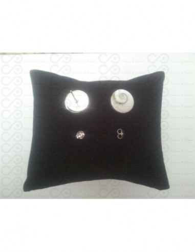 LE 0142s Brincos Olho Shiva Prata