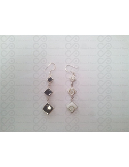 LE 0146 Orecchini in Argento con Occhio di Shiva