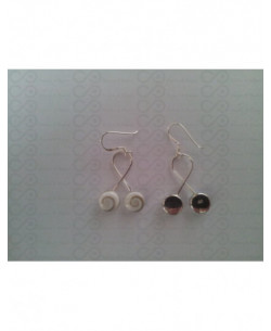 LE 0157 Orecchini in Argento con Occhio di Shiva 2