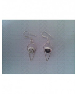 LE 0158 Boucles d'oreilles Shiva Oeil Argent 2