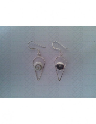 LE 0158 Pendientes Shiva Ojo Plata