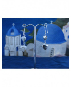 LE 0187 Pendientes Shiva Ojo Plata
